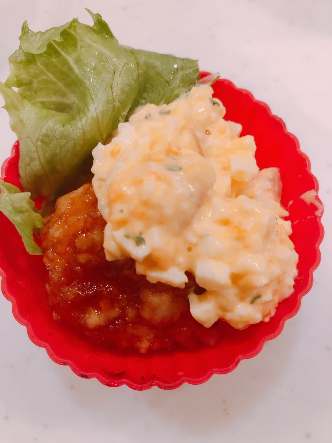 甘辛ダレでチキン南蛮の完成写真