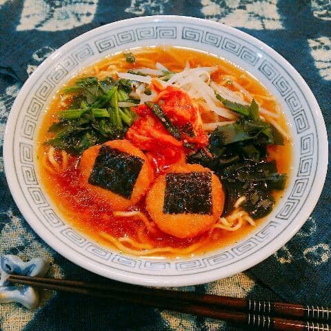 のりっこチキンラーメンの完成写真