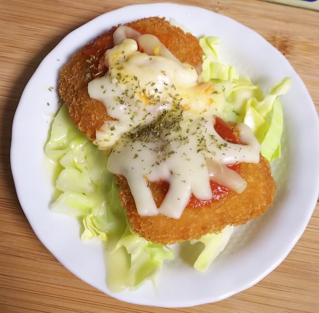 チーズたっぷり！エビタルタルソースの完成写真