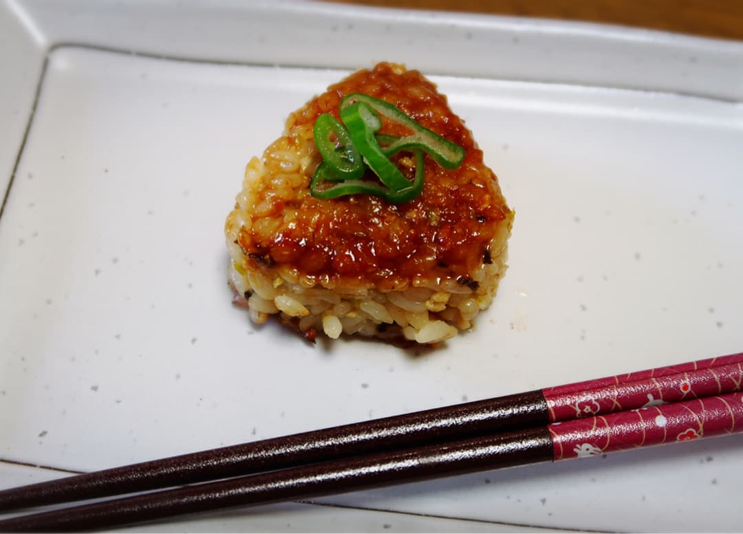 枝豆こんぶの焼きおにぎりの完成写真