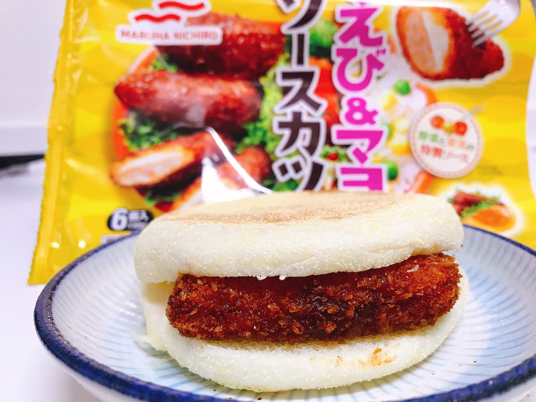 えび&マヨソースカツのチーズサンドの完成写真