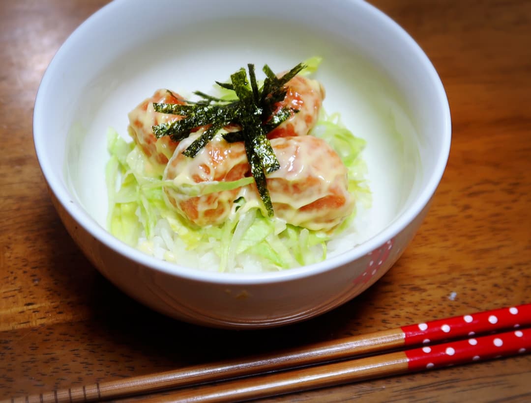 からマヨ丼の完成写真