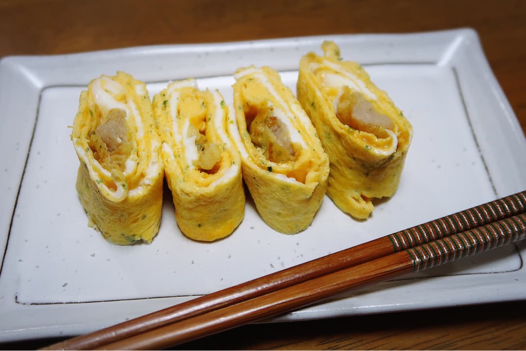 豚から入りたまご焼きの完成写真