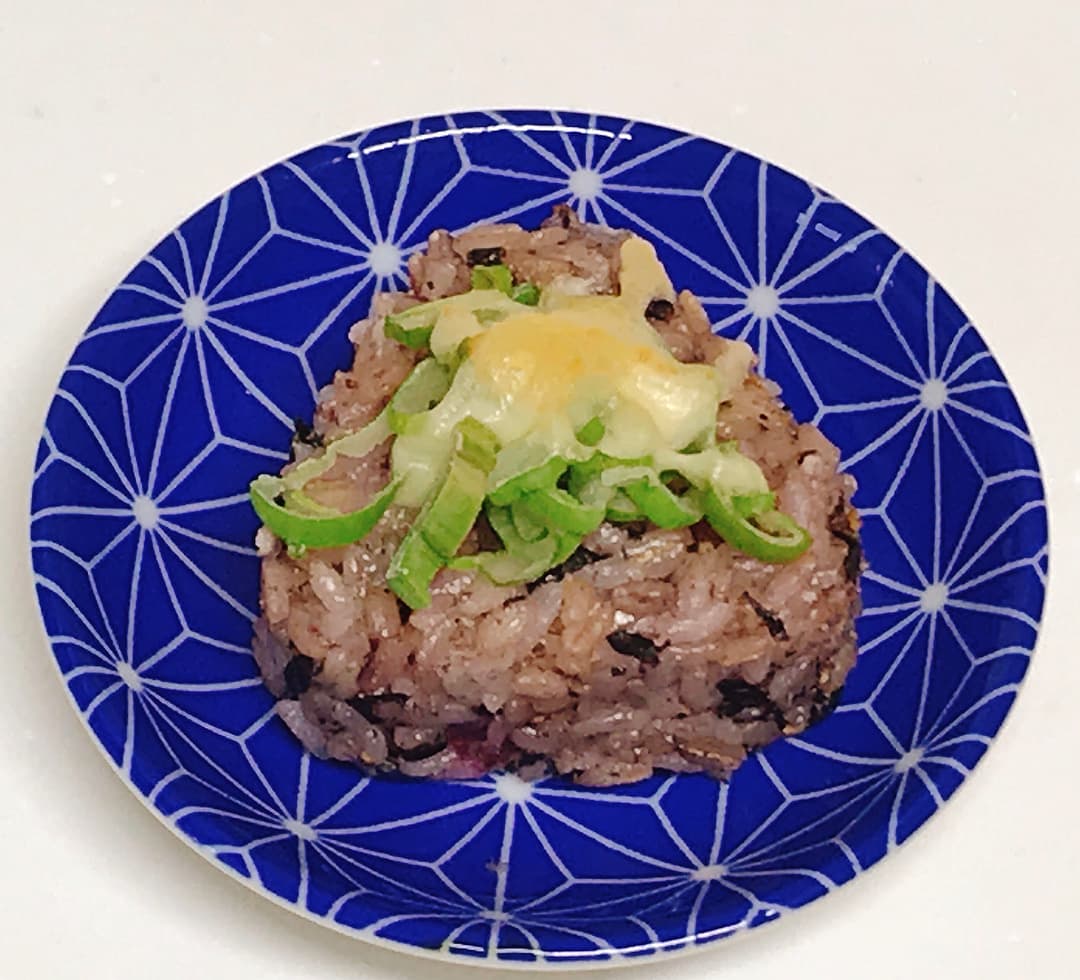 ネギチーズ焼梅ひじきの完成写真