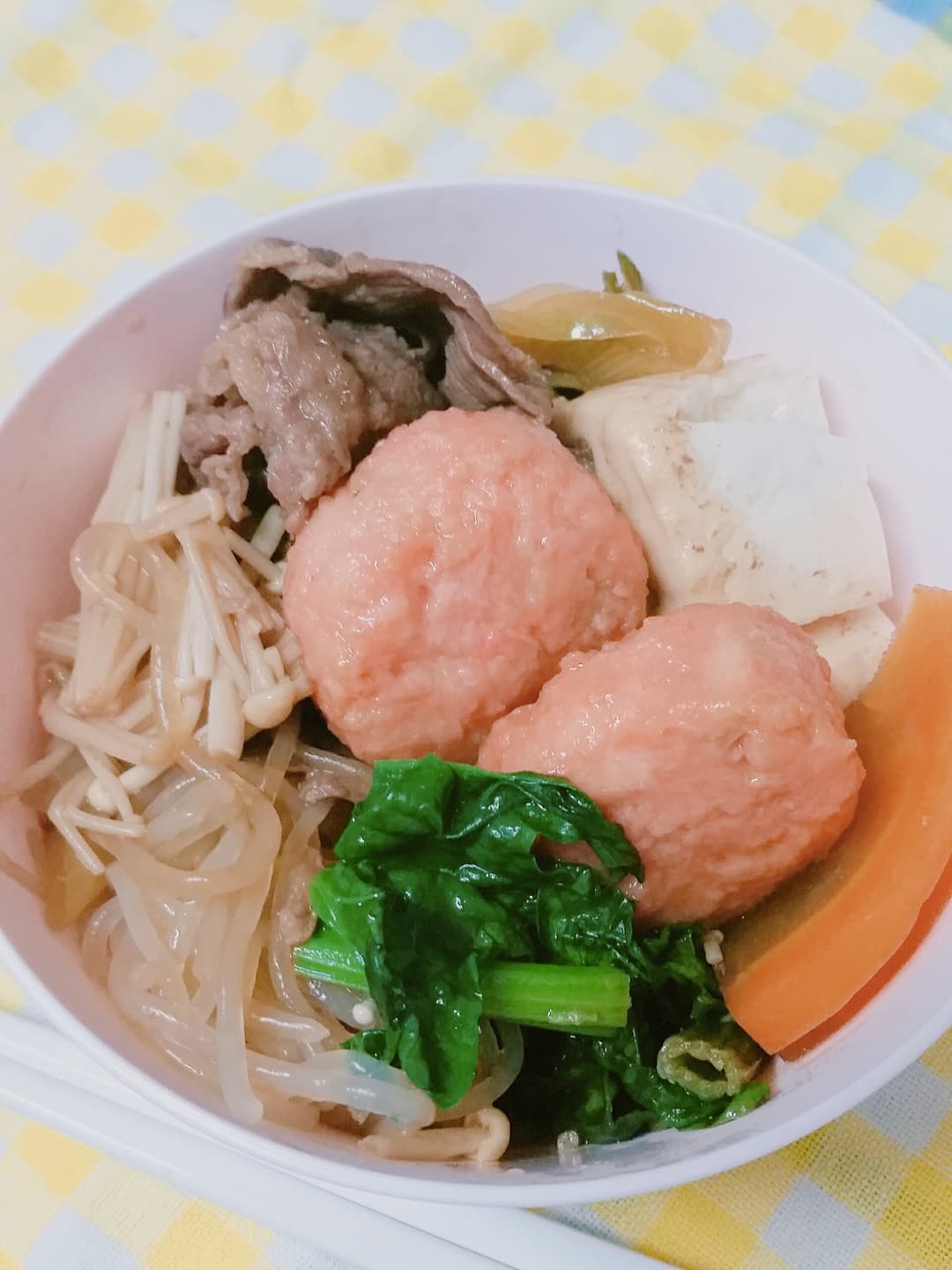 紅しょうが香るすき焼きの完成写真