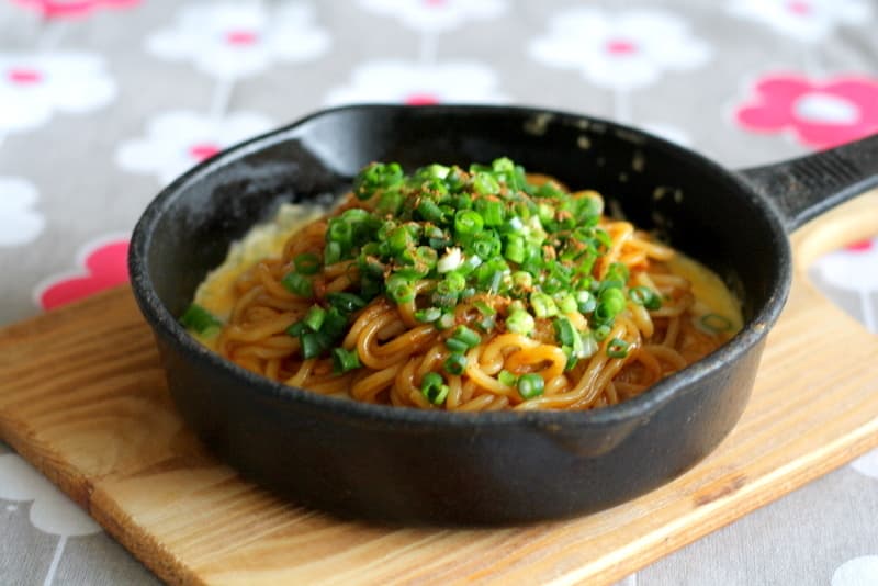 鉄板麻婆焼きそばの完成写真