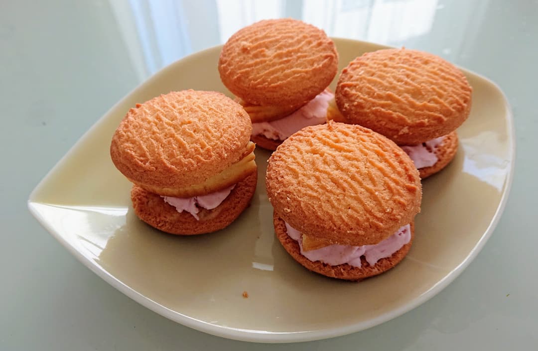 クリームチーズクッキーアイスの完成写真