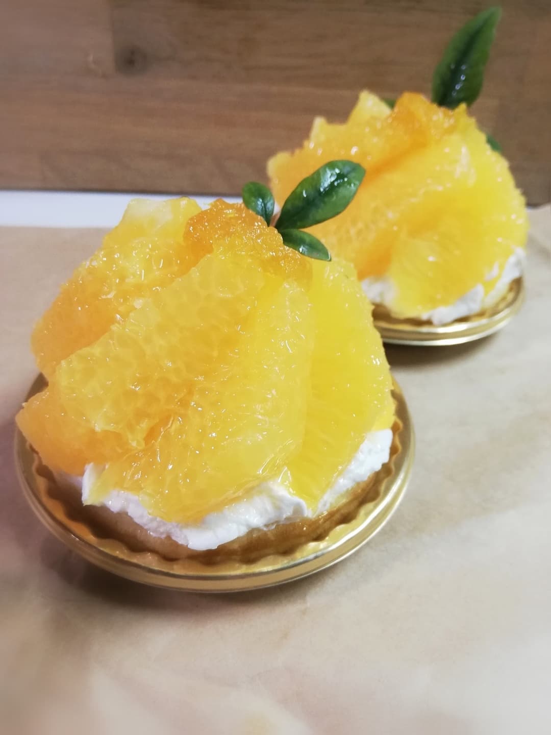 甘夏たっぷりケーキの完成写真