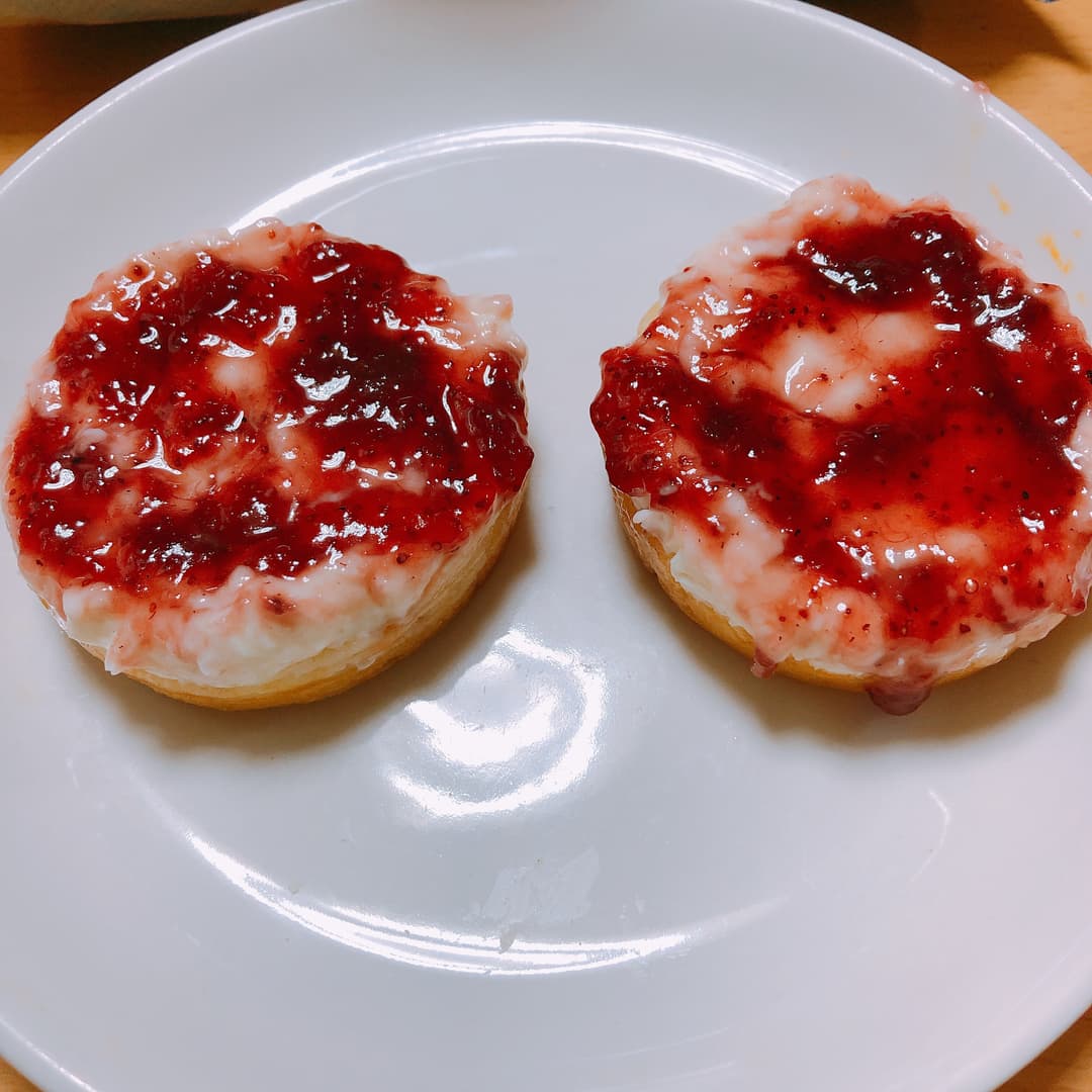 クリームチーズでレアチーズの完成写真