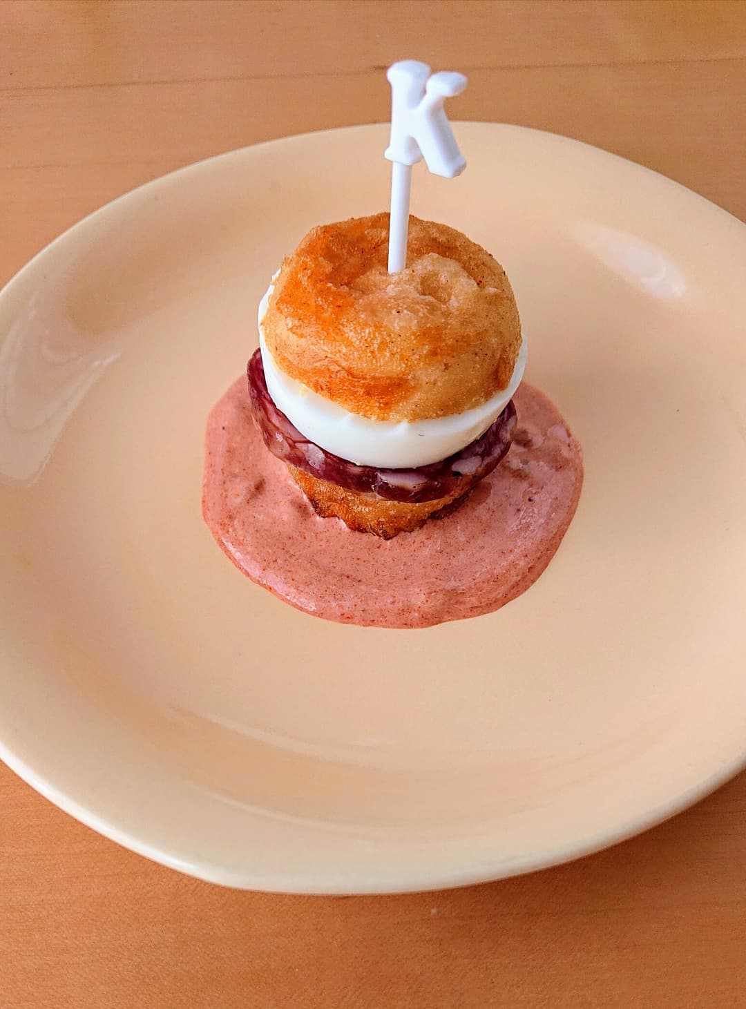 まんまるポテトのエッグピンチョスの完成写真
