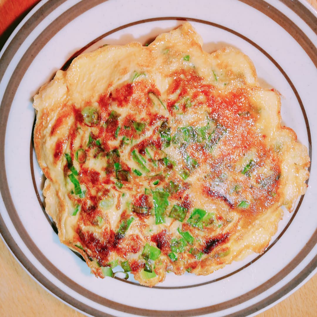 えびカツのねぎ焼きの完成写真