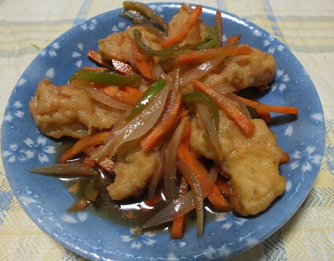 鶏むね磯辺の南蛮漬けの完成写真