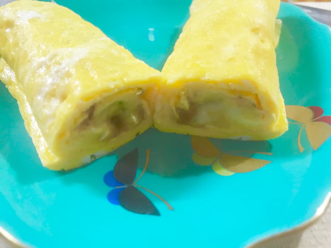 お弁当にパパっと!!カレー入り卵焼きの完成写真