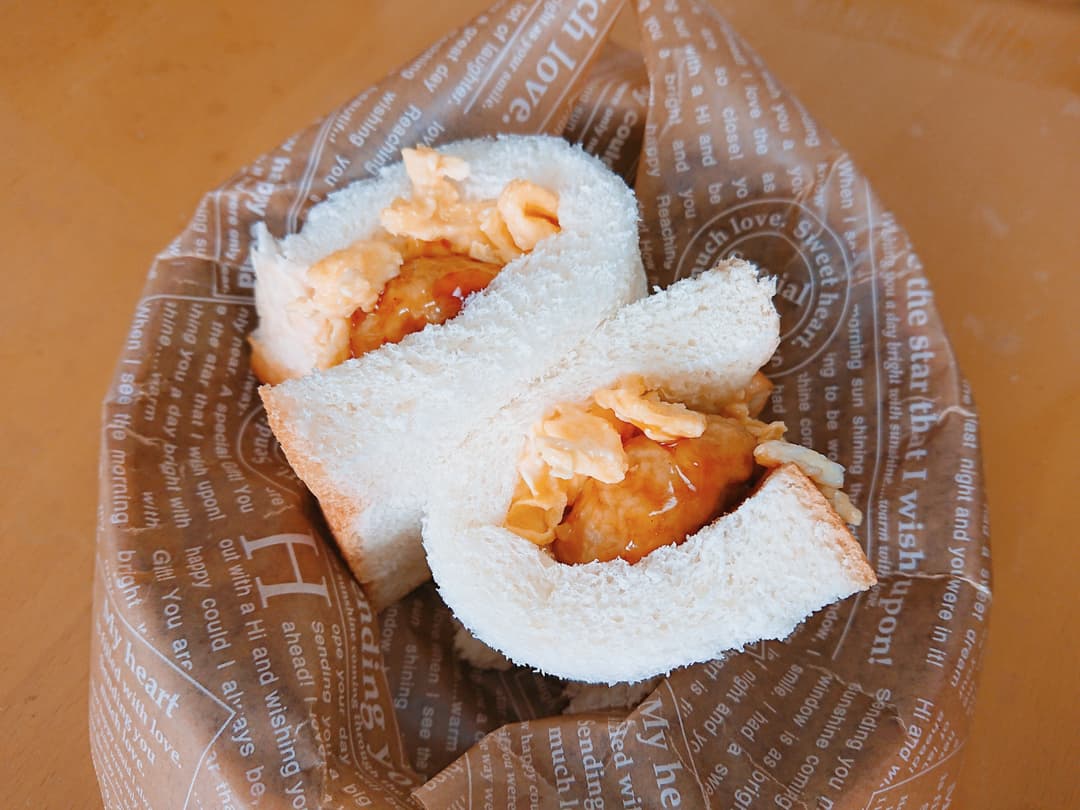 てりやきチキンチーズサンドの完成写真
