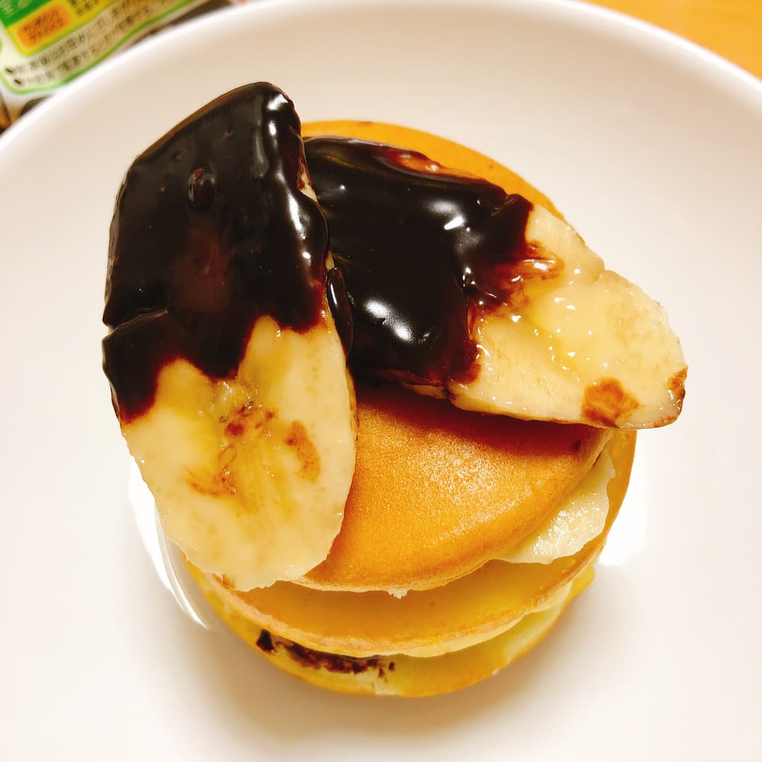 今川焼きでバナナサンドの完成写真