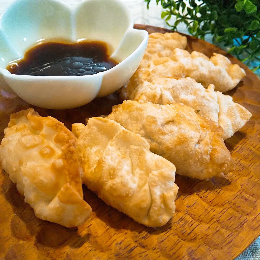 あさりごはんの揚げ餃子の完成写真