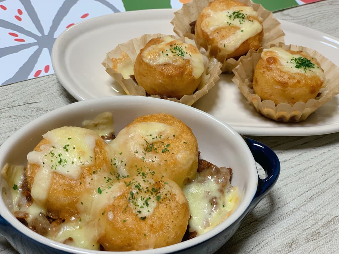 ミートチーズポテトの完成写真