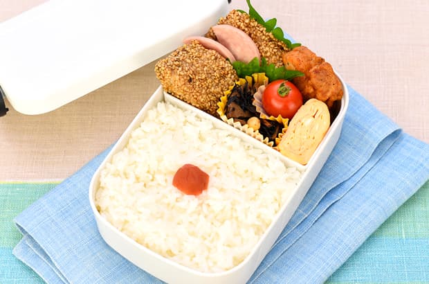 青魚のごま焼き弁当（受験生・男子向け）の完成写真