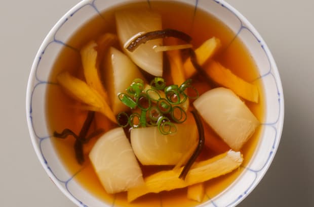 チキンと生姜の和風スープの完成写真