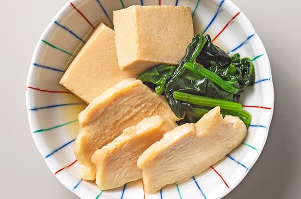 高野豆腐と鶏の含め煮の完成写真