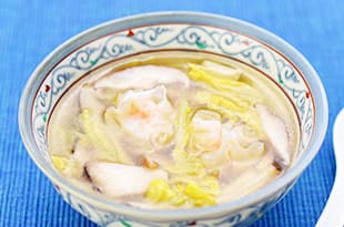 甘エビシューマイスープの完成写真