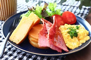 ベーコンエッグ今川焼の完成写真
