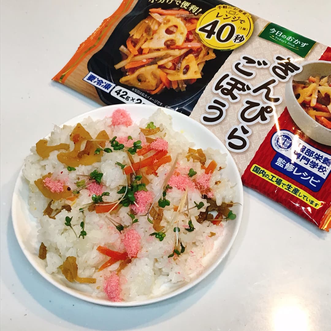きんぴらちらし寿司の完成写真
