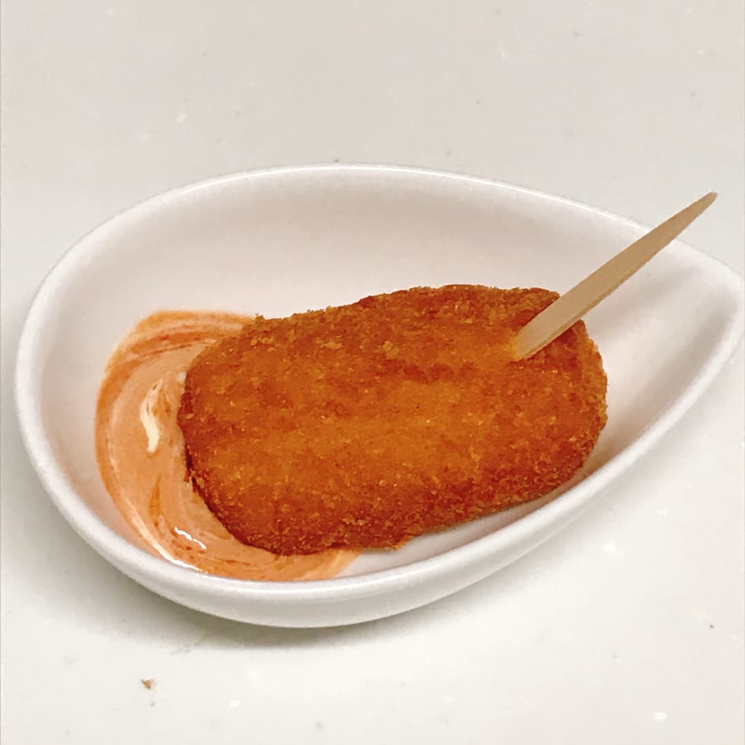チーズハットグのケチャップマヨの完成写真