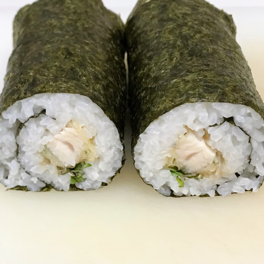 梅しそささみ天のり巻きの完成写真