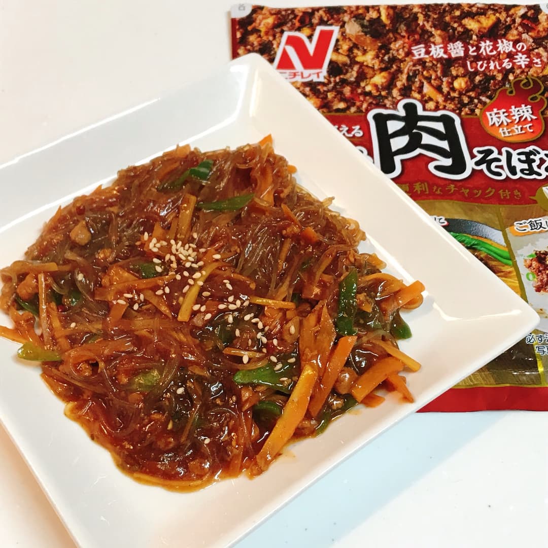 ピリ辛肉そぼろ春雨の完成写真