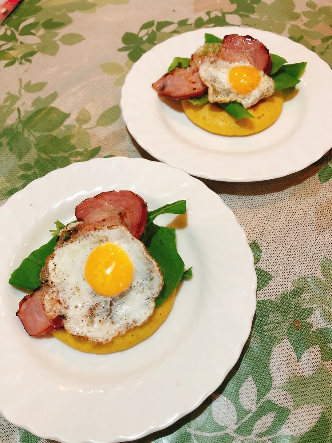 ベーコンとおやさいパンケーキの完成写真