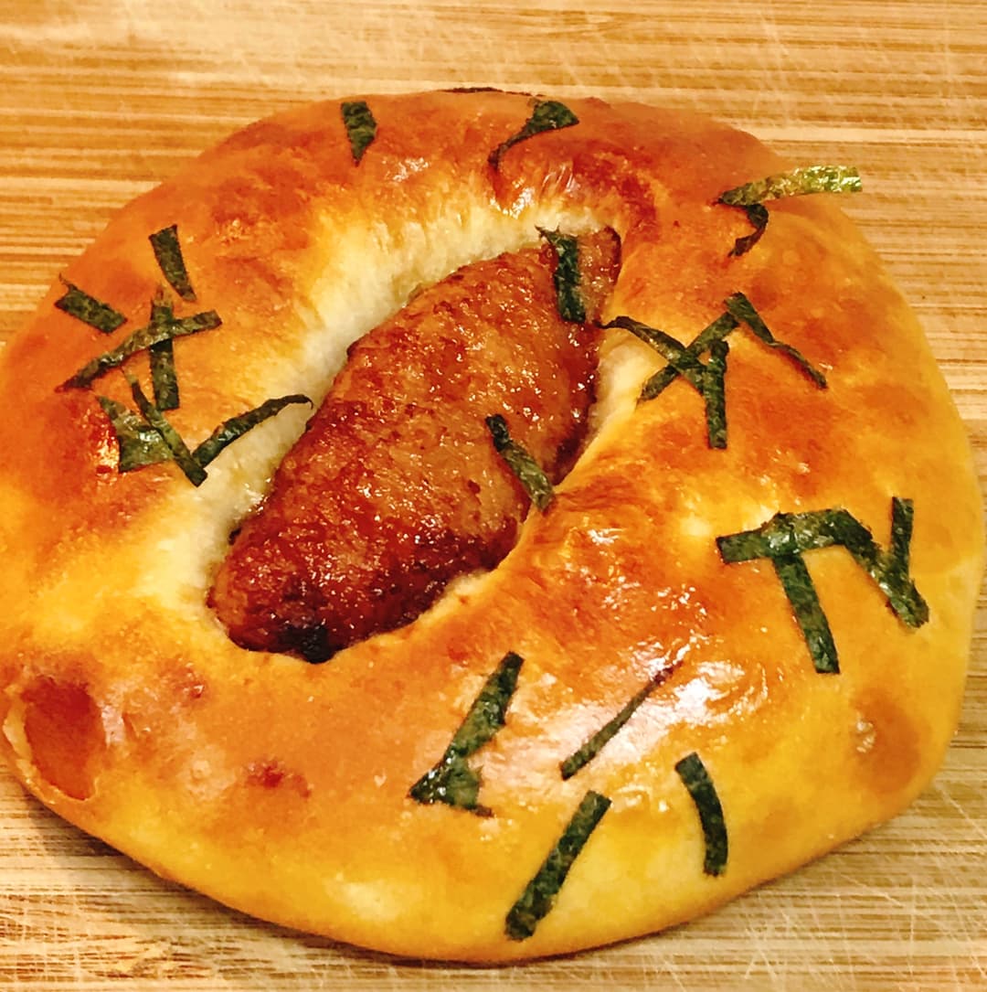 鶏つくねパンの完成写真