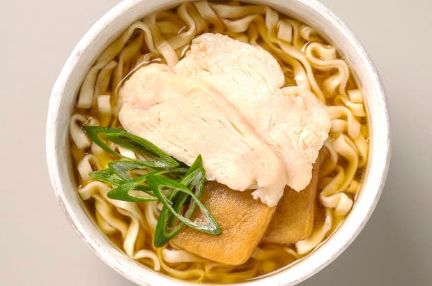 ヘルシー鶏うどんの完成写真