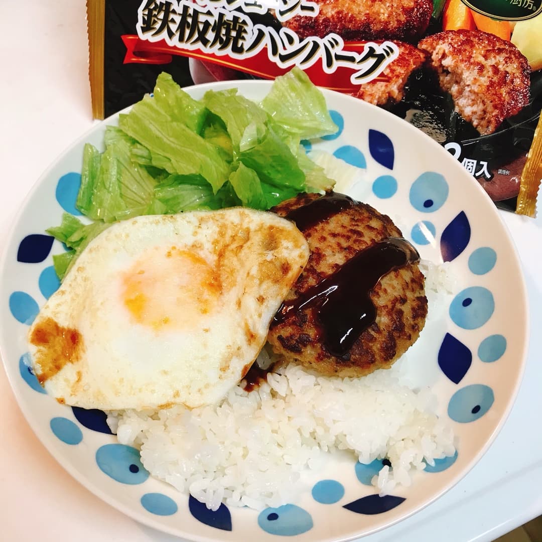 ロコモコ風プレートの完成写真
