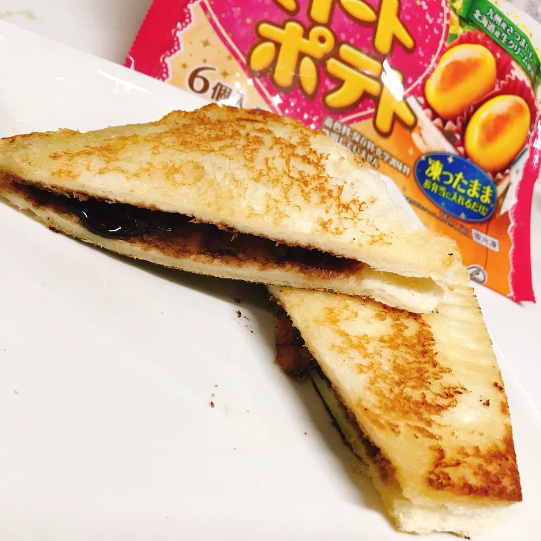 スイートポテトのチョコバターサンドの完成写真