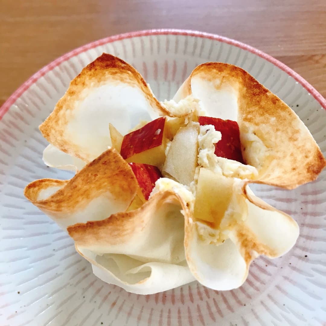 ポテトとクリームチーズとりんごのサラダの完成写真