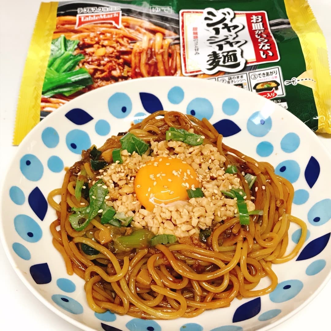 納豆ジャージャー麺の完成写真
