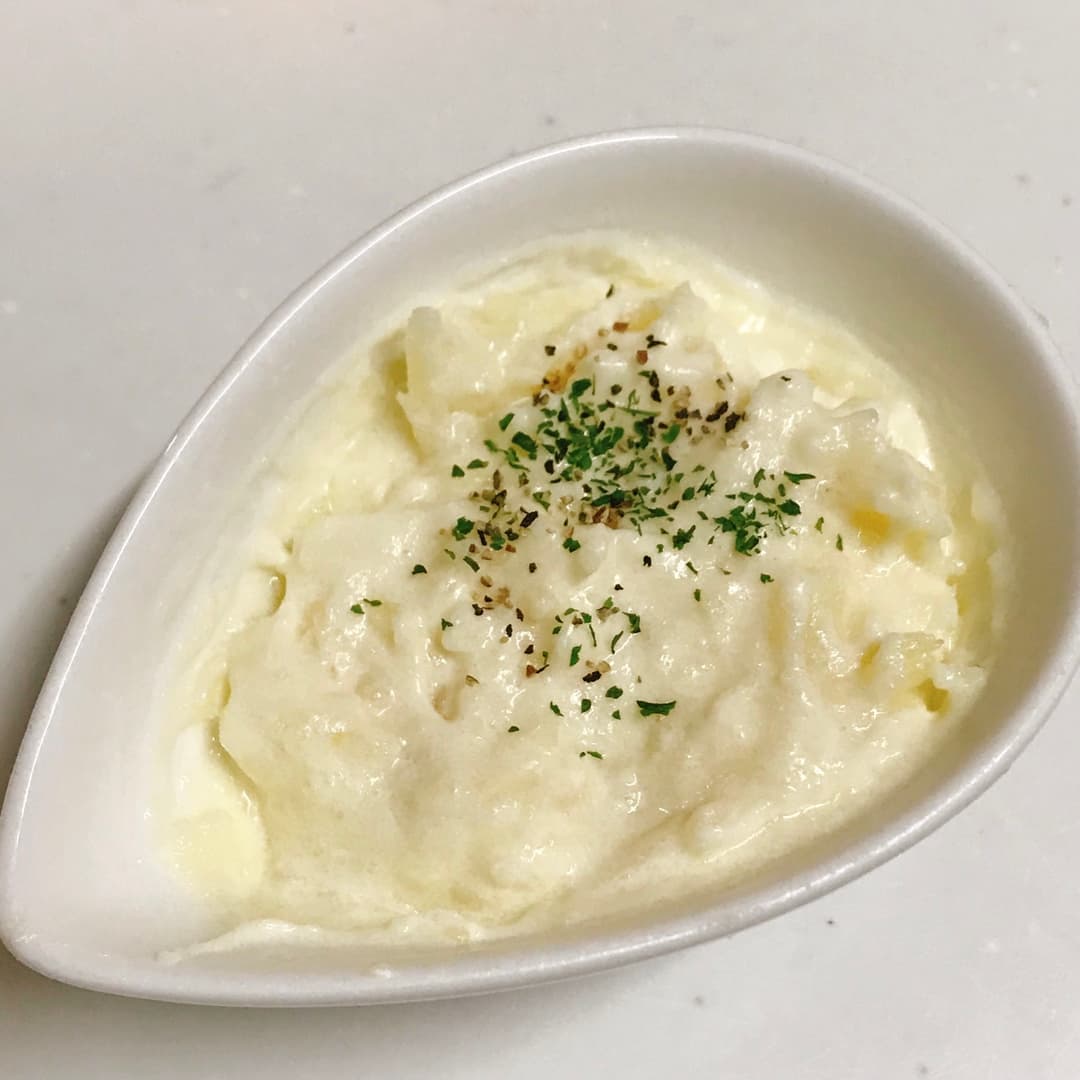 クリームチーズとガーリックのマッシュポテトの完成写真