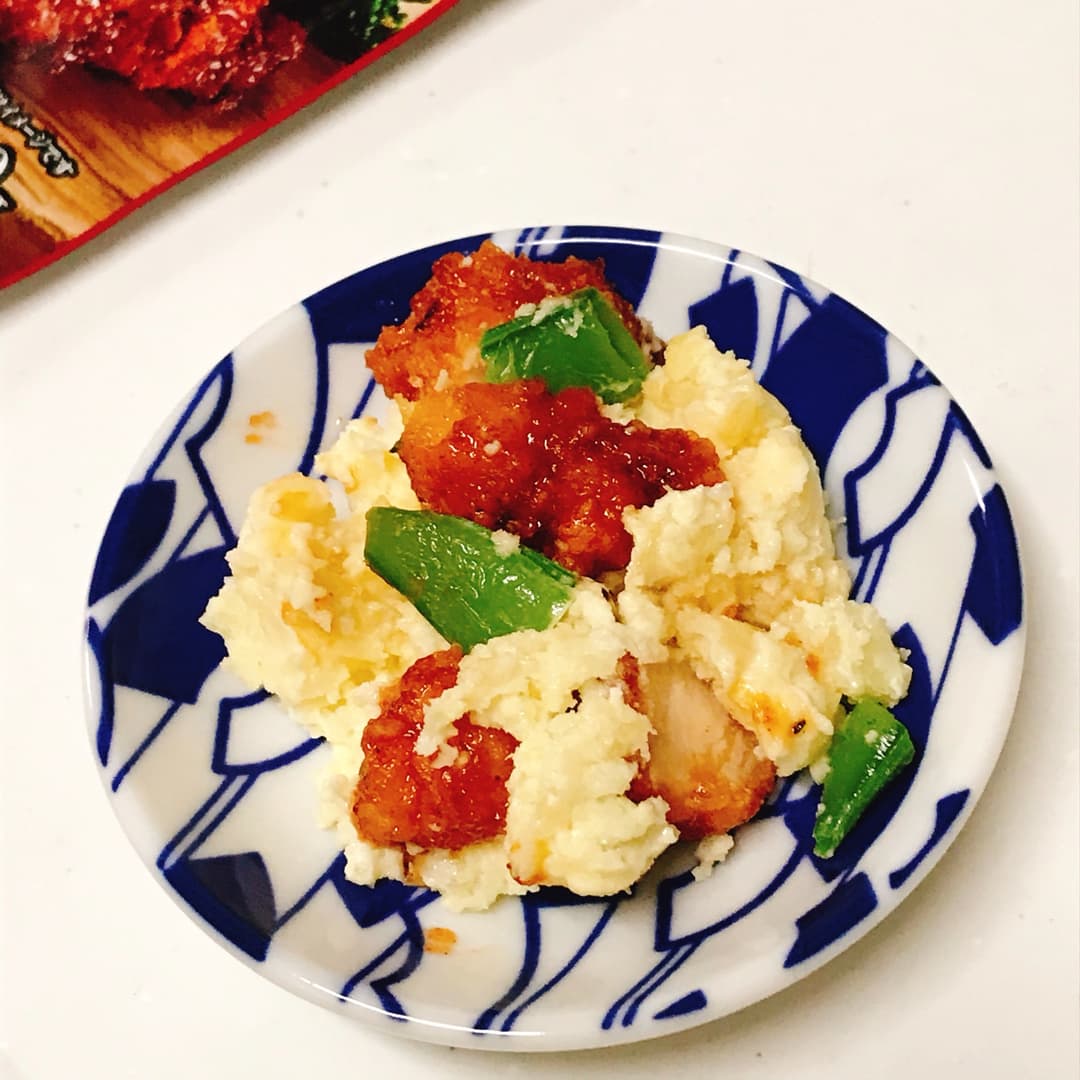 ポテトとチキンとえんどう★食材3つで作るポテトサラダの完成写真