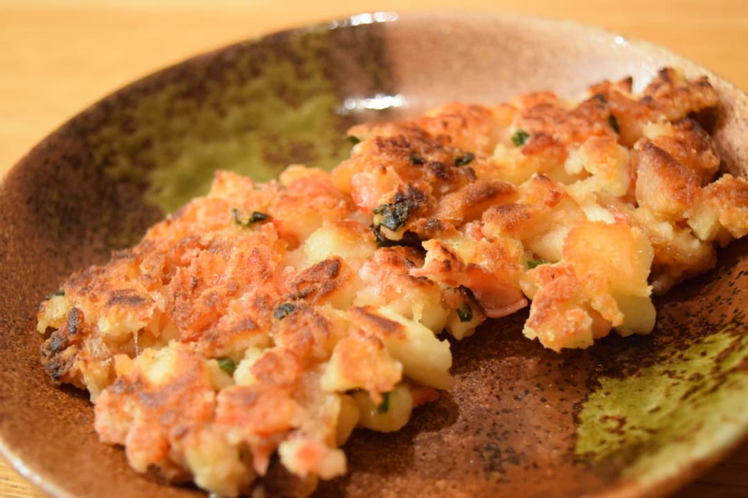 えびマヨ唐揚げのサクサクお焼きの完成写真