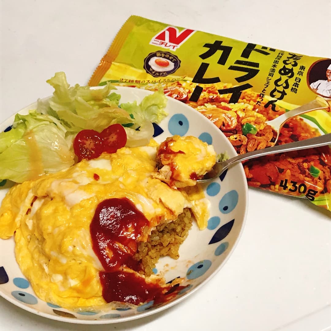 たいめいけんのオムドライの完成写真