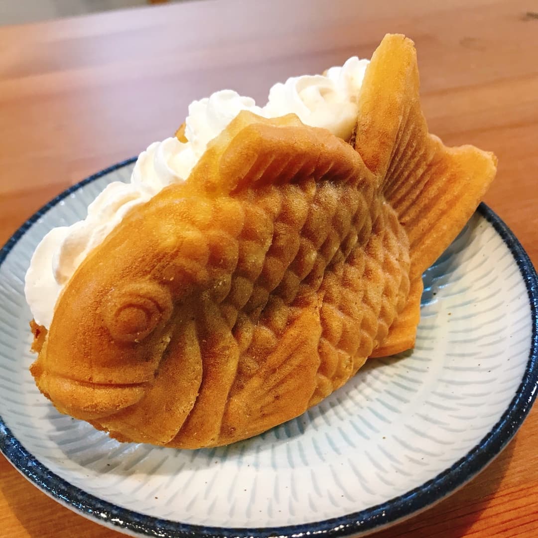 たいやきのバナナホイップサンドの完成写真