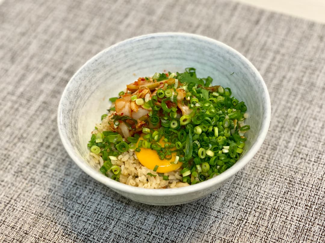 さばめしキムチ丼の完成写真