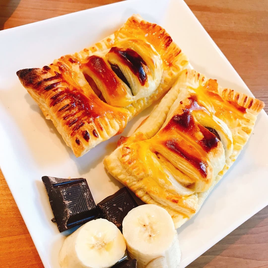 トースターで作るバナナチョコパイの完成写真