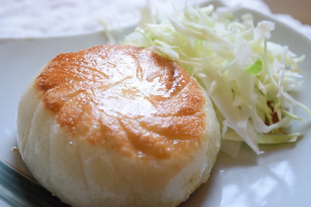 揚げ焼きこんがり豚まんの完成写真
