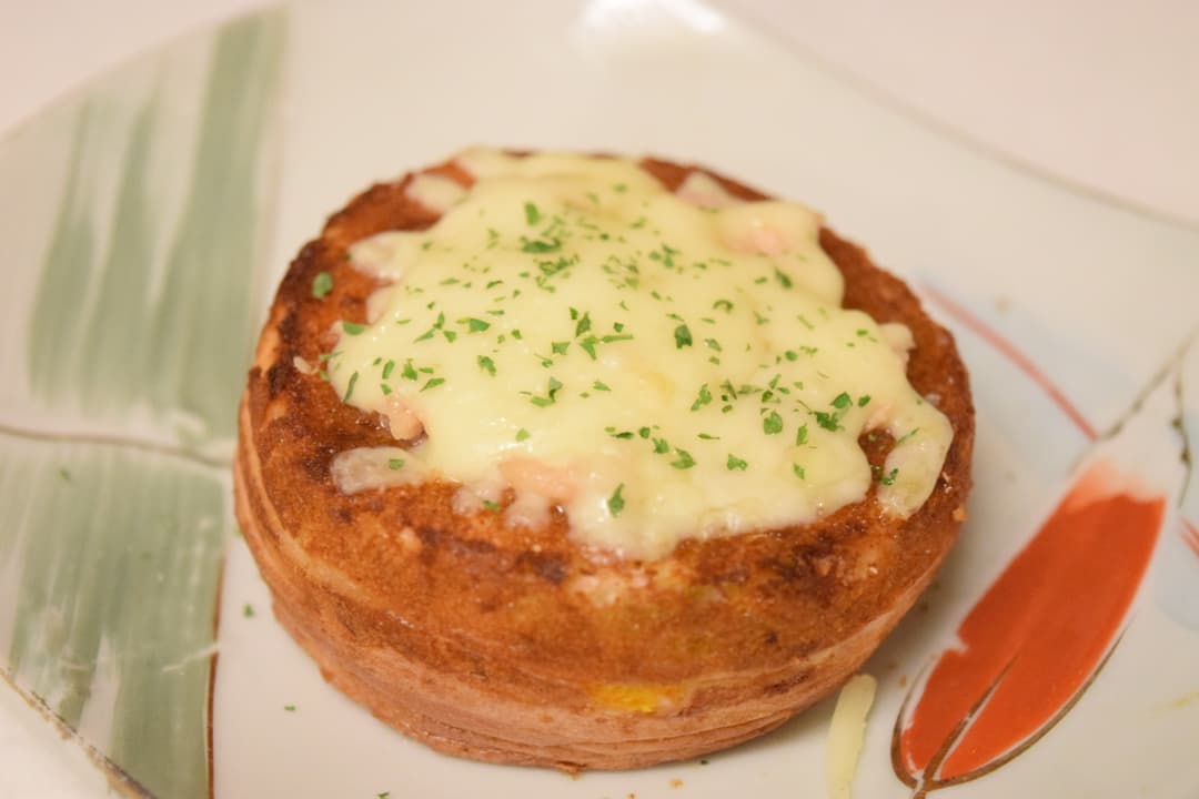 ツナとチーズのお好み焼きの完成写真