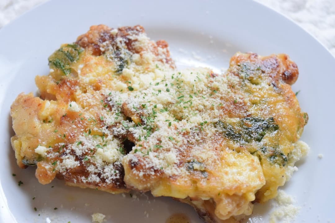 チキンステーキの大葉焼きの完成写真