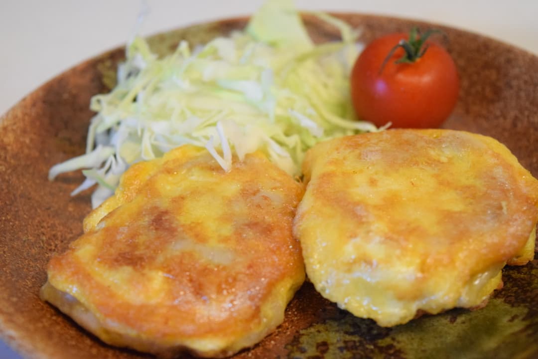 シュウマイのピカタの完成写真