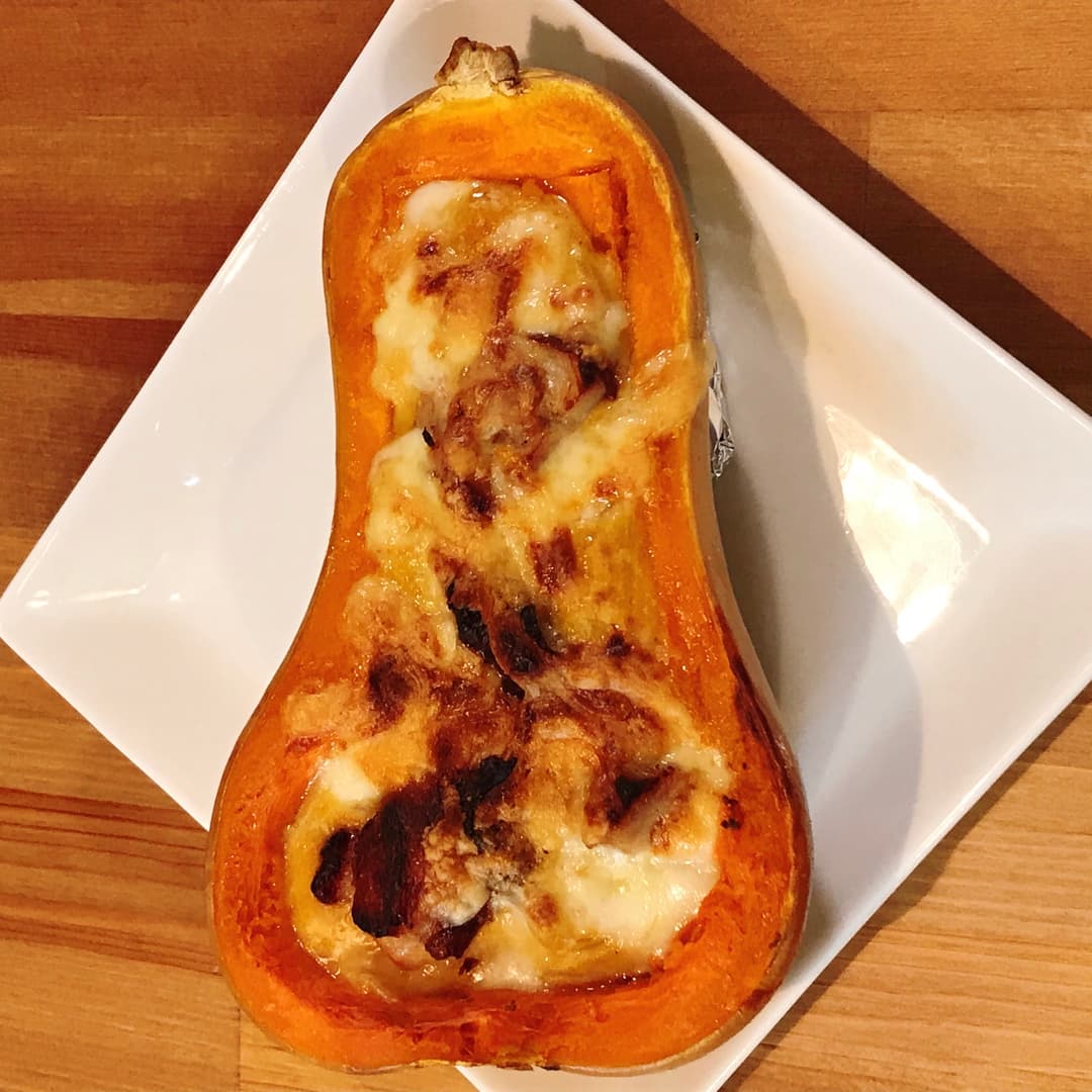 炙り焼きチキンとバターナッツかぼちゃのグラタンの完成写真