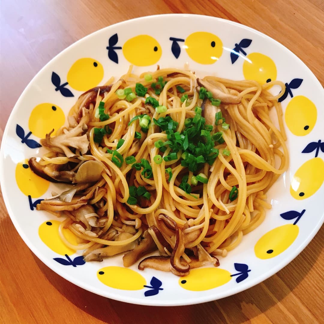 すき焼きスパゲティの完成写真